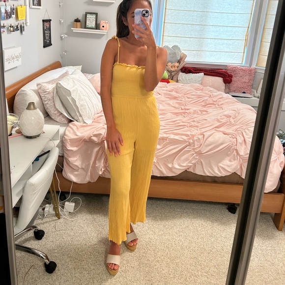 Yellow Francesca’s Jumpsuit - Picture 3 of 4